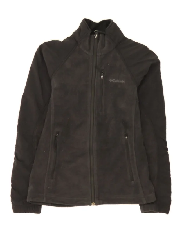 Women's Attire COLUMBIA Womens Fleece Jacket UK 12 Medium Black Polyester
