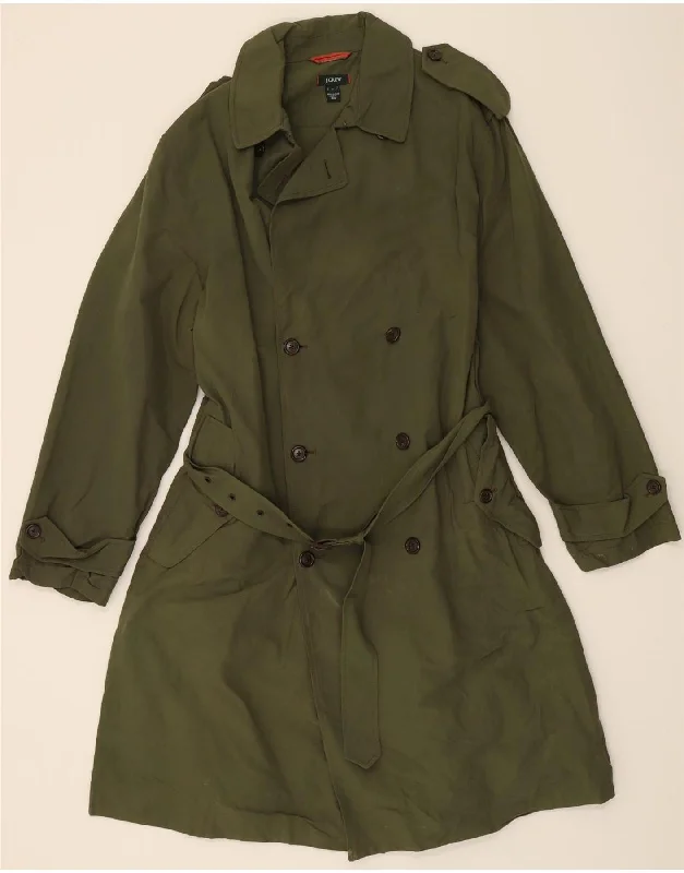 Women's Sports Apparel J. CREW Womens Trench Coat UK 14 Medium Khaki Cotton