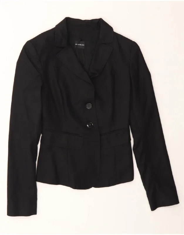 Stylish Women's Attire PENNY BLACK Womens 2 Button Blazer Jacket UK 6 XS Black Cotton Stylish Women's Attire PENNY BLACK Womens 2 Button Blazer Jacket UK 6 XS Black Cotton