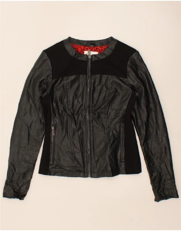Clothing Sales GAS Womens Leather Jacket IT  38 XS Black