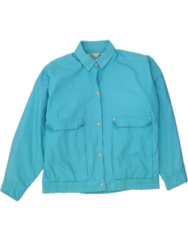 Women's Clothes Online Shopping TREND Womens Bomber Jacket UK 16 Large Blue