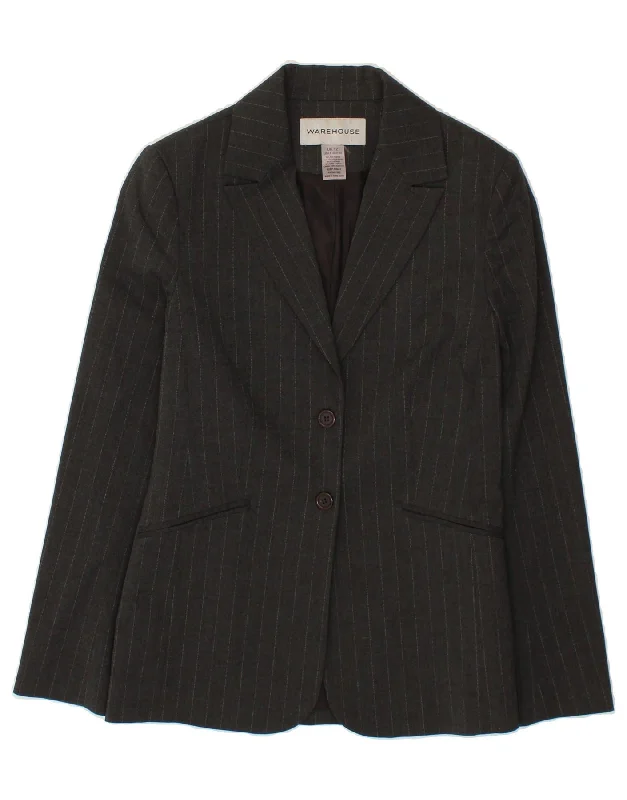 Elegant Women's Clothing Online WAREHOUSE Womens 2 Button Blazer Jacket UK 12 Medium Grey Pinstripe Elegant Women's Clothing Online WAREHOUSE Womens 2 Button Blazer Jacket UK 12 Medium Grey Pinstripe