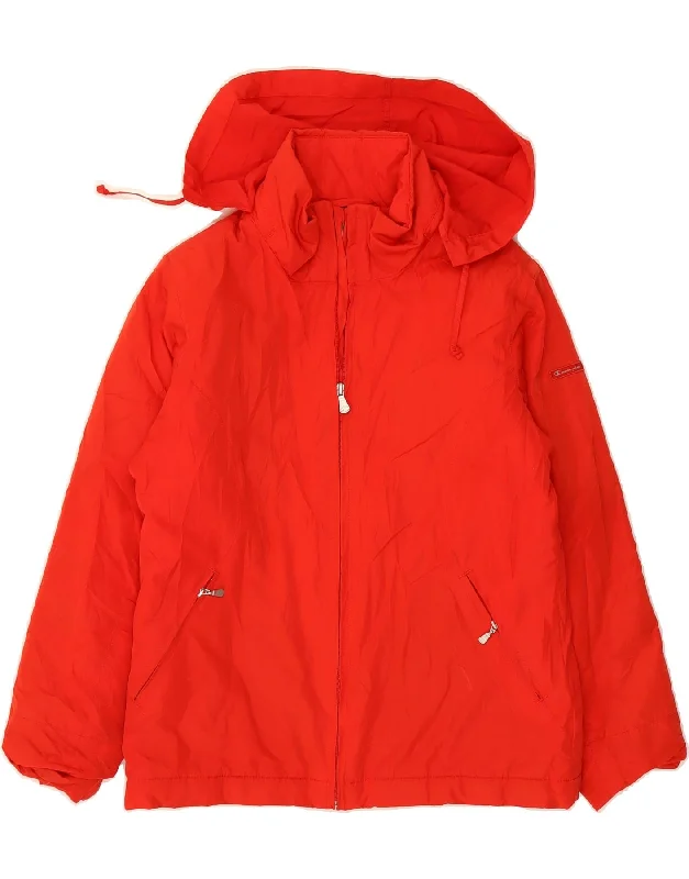 Women's Evening Outfit CHAMPION Womens Hooded Rain Jacket UK 10 Small Red