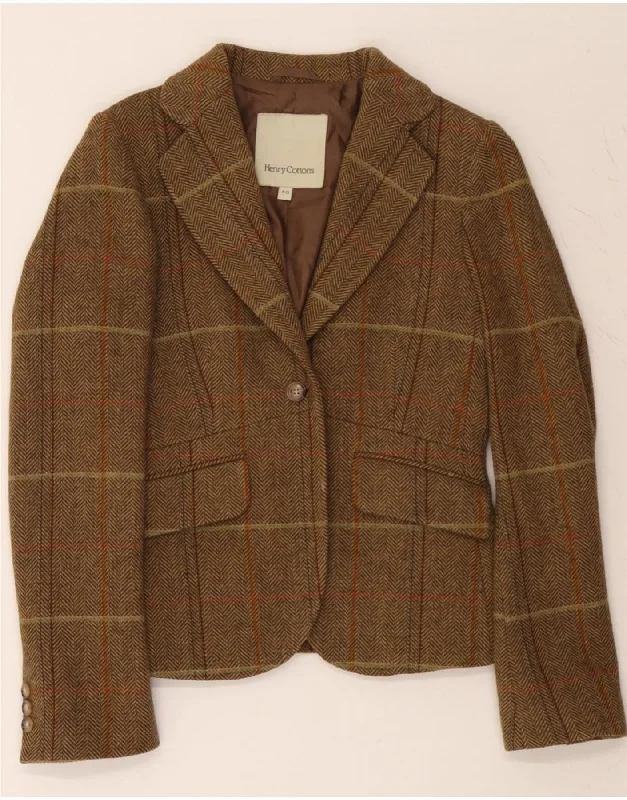 High-End Women's Apparel HENRY COTTONS Womens 2 Button Blazer Jacket IT 40 Small Brown Herringbone High-End Women's Apparel HENRY COTTONS Womens 2 Button Blazer Jacket IT 40 Small Brown Herringbone