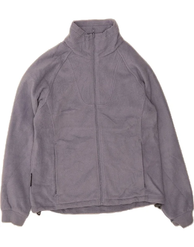 Women's Activewear Outfit COLUMBIA Womens Fleece Jacket UK 14 Medium Purple Polyester