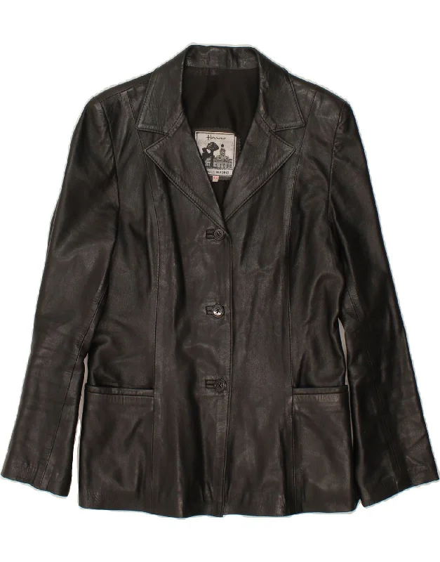 Women's Comfortable Lounge Attire HERRERO Womens Leather Jacket EU 44 XL Black Leather Women's Comfortable Lounge Attire HERRERO Womens Leather Jacket EU 44 XL Black Leather