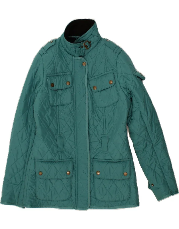 Relaxed Style BARBOUR Womens Quilted Jacket UK 8 Small Green