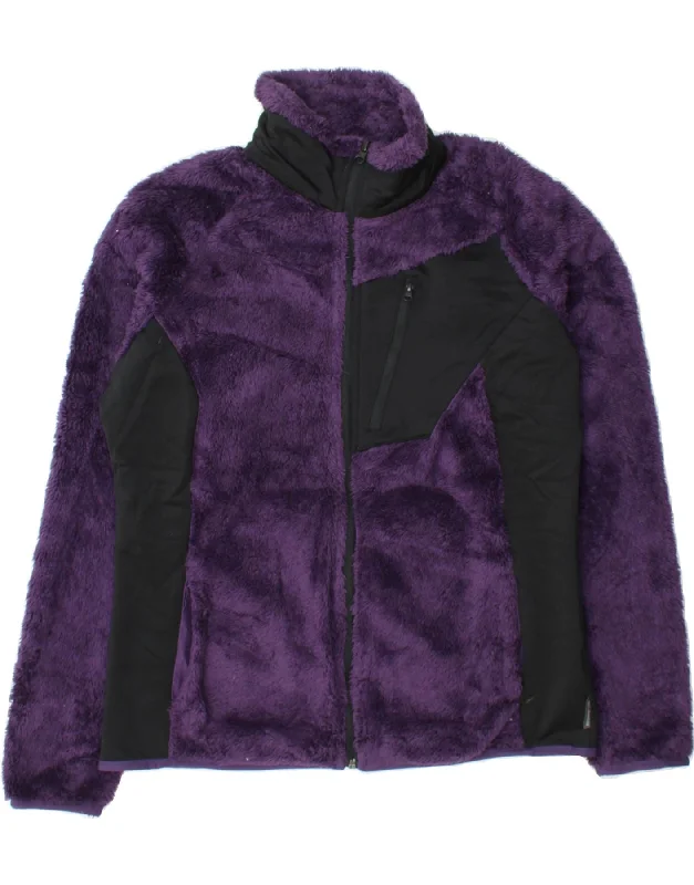 Women's Clothing Outfit Set COLUMBIA Womens Fleece Jacket UK 16 Large Purple Colourblock Polyester