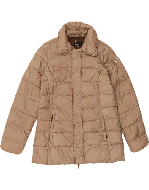 Online Impressions Boutique CHAMPION Womens Padded Jacket IT 40 Small Beige Polyamide Online Impressions Boutique CHAMPION Womens Padded Jacket IT 40 Small Beige Polyamide
