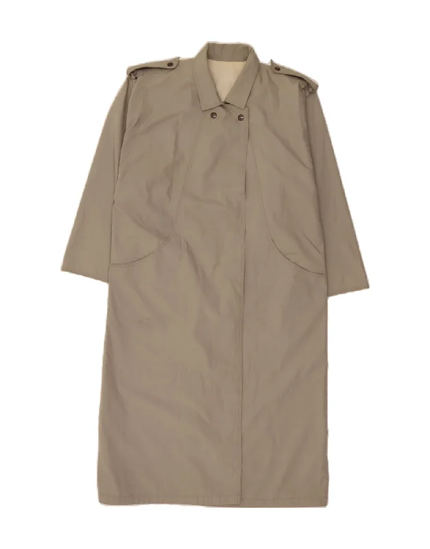 Women's Elegant Clothing Sets VINTAGE Womens Reversible Overcoat IT 42 Medium Grey