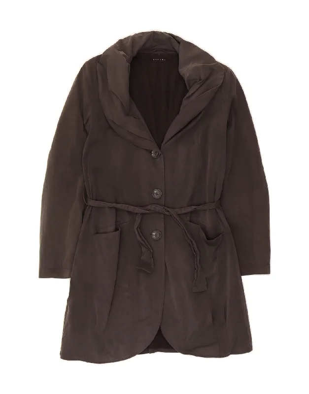 Stylish Outerwear Clothing For Women SISLEY Womens Overcoat IT 44 Medium Grey Polyester Stylish Outerwear Clothing For Women SISLEY Womens Overcoat IT 44 Medium Grey Polyester