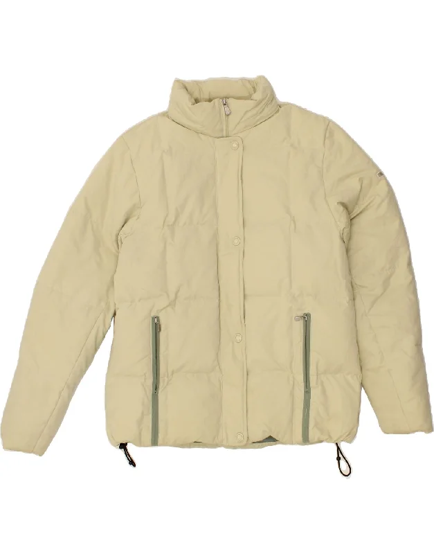 Women's Evening Clothes CHAMPION Womens Padded Jacket UK 14 Medium Beige Polyester