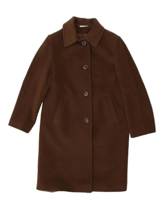 Women's Wedding Apparel JIMMY HOURIHAN Womens Overcoat IT 43 Medium Brown Virgin Wool Women's Wedding Apparel JIMMY HOURIHAN Womens Overcoat IT 43 Medium Brown Virgin Wool