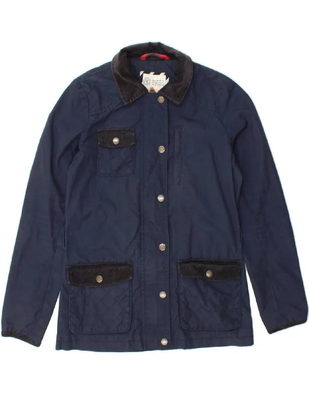 Comfortable Lounge Clothing FAT FACE Womens Utility Jacket UK 10 Small Navy Blue Cotton Comfortable Lounge Clothing FAT FACE Womens Utility Jacket UK 10 Small Navy Blue Cotton