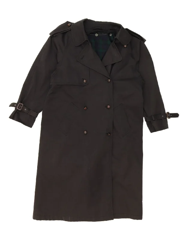 Women's Elegant Formal Outfit BHS Womens Trench Coat UK 12 Medium  Black Polyester