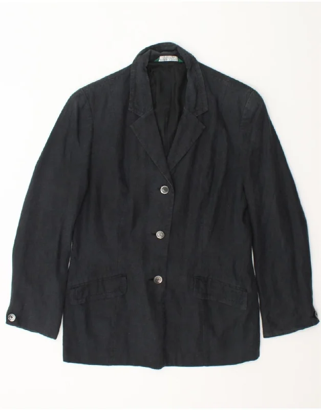 Women's Wedding Apparel LAURA ASHLEY Womens 3 Button Blazer Jacket UK 14 Large Black Linen Women's Wedding Apparel LAURA ASHLEY Womens 3 Button Blazer Jacket UK 14 Large Black Linen