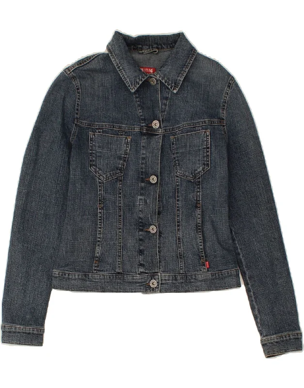 Casual Wear MUSTANG Womens Crop Denim Jacket UK 10 Small Blue Cotton