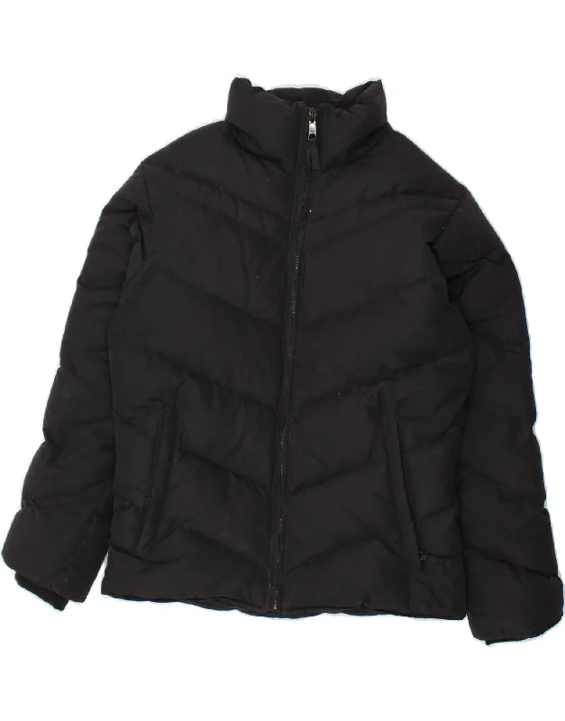 Women Clothes COLUMBIA Womens Padded Jacket UK 10 Small Black Nylon