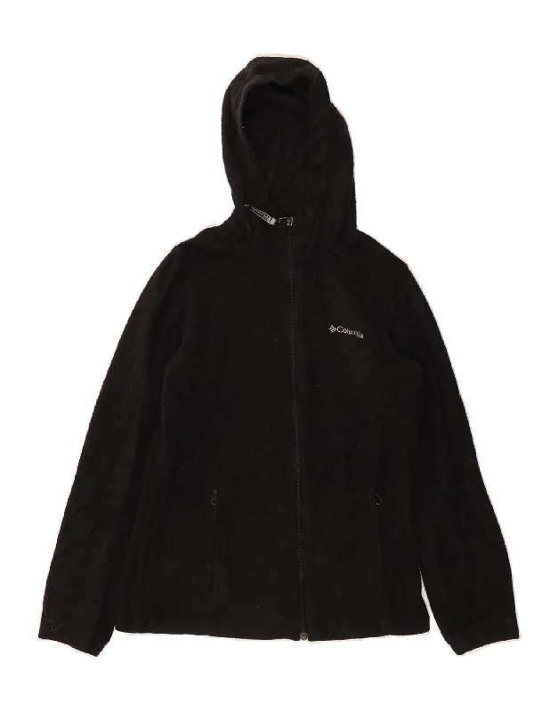 Women's Vacation Outfit Set COLUMBIA Womens Hooded Fleece Jacket UK 10 Small Black Polyester Women's Vacation Outfit Set COLUMBIA Womens Hooded Fleece Jacket UK 10 Small Black Polyester