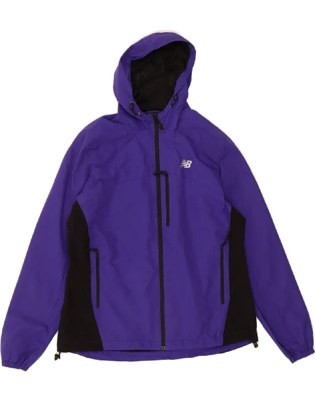 Online Clothing Stores NEW BALANCE Womens Hooded Rain Jacket UK 18 XL Purple Colourblock Online Clothing Stores NEW BALANCE Womens Hooded Rain Jacket UK 18 XL Purple Colourblock