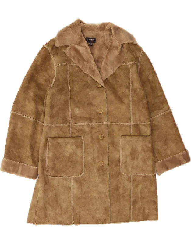 Women's Cozy Outfit For Lounging OVIESSE Womens Sherpa Overcoat IT 41 Medium Brown