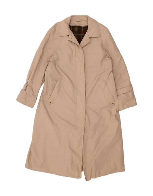 Elegant Fashion ST. BERNARD Womens Overcoat UK 10 Small Beige Polyester