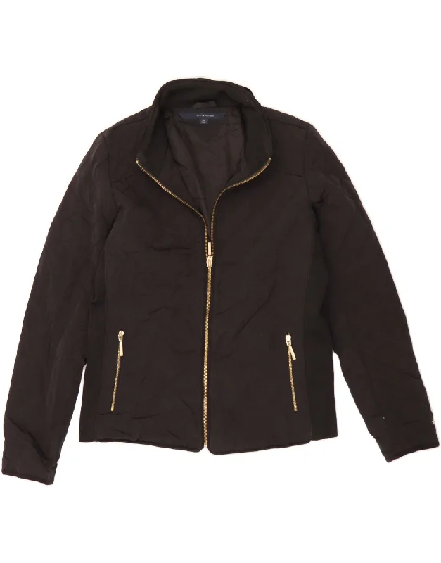 Stylish Women's Outerwear Apparel TOMMY HILFIGER Womens Quilted Jacket UK 16 Large Black Polyester Stylish Women's Outerwear Apparel TOMMY HILFIGER Womens Quilted Jacket UK 16 Large Black Polyester