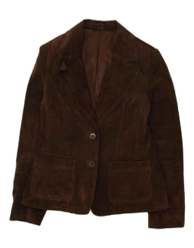 Affordable Women's Clothing Sale Online VINTAGE Womens Suede 2 Button Blazer Jacket UK 12 Medium Brown Affordable Women's Clothing Sale Online VINTAGE Womens Suede 2 Button Blazer Jacket UK 12 Medium Brown