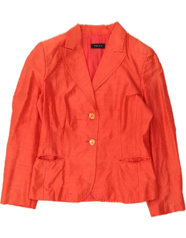 Women's Occasion Wear Clothing VINTAGE Womens 2 Button Blazer Jacket IT 46 Large Red Silk Women's Occasion Wear Clothing VINTAGE Womens 2 Button Blazer Jacket IT 46 Large Red Silk