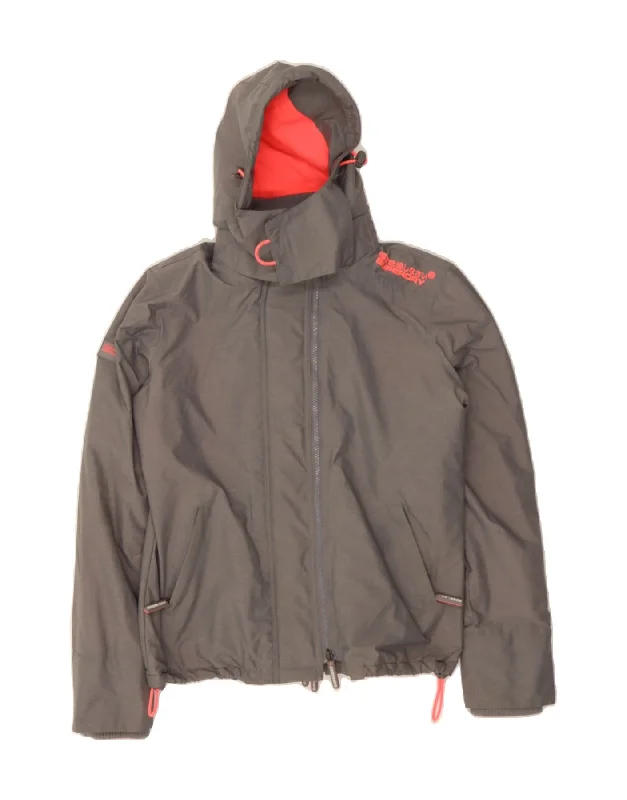Comfortable Loungewear for Women SUPERDRY Womens Windcheater Hooded Windbreaker Jacket UK 16 Large Grey Comfortable Loungewear for Women SUPERDRY Womens Windcheater Hooded Windbreaker Jacket UK 16 Large Grey