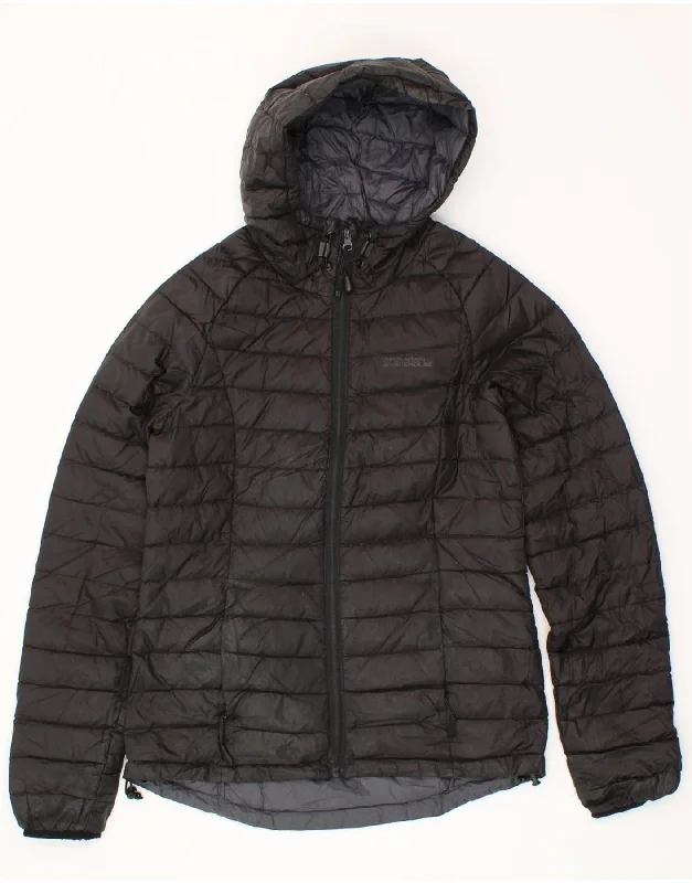 Women's Evening Wear MOUNTAIN WAREHOUSE Womens Hooded Padded Jacket UK 8 Small Black Nylon