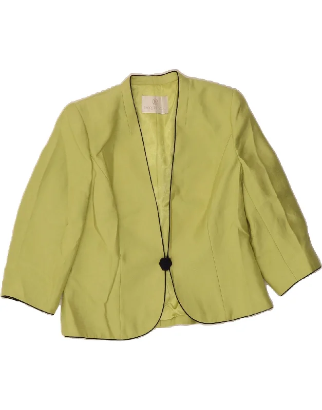 Bold Prints Casual Chic JACQUES VERT Womens 1 Button Blazer Jacket UK 14 large Green Polyester Bold Prints Casual Chic JACQUES VERT Womens 1 Button Blazer Jacket UK 14 large Green Polyester
