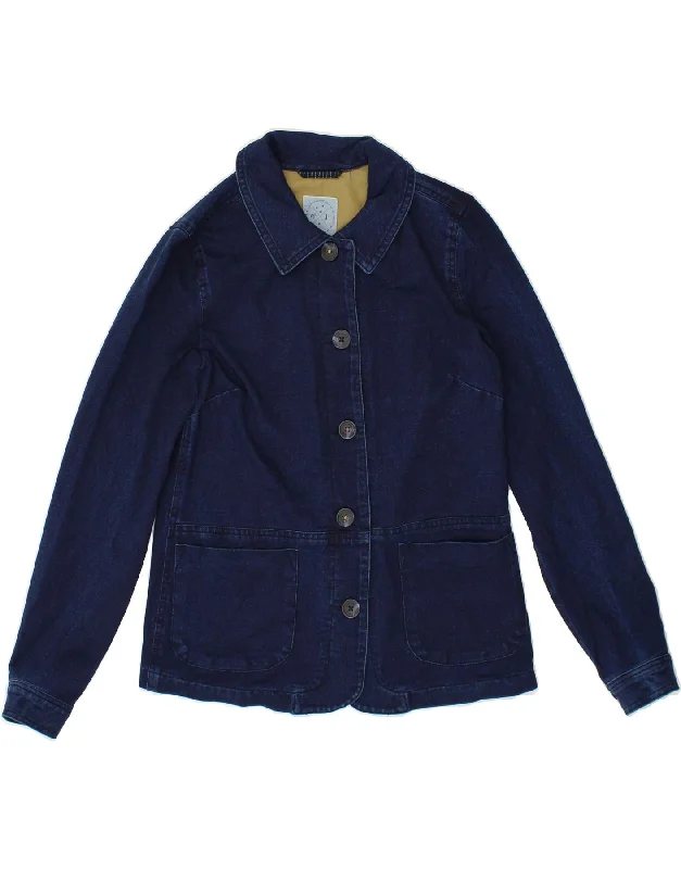 Affordable Women's Fashion WHITE STUFF Womens Loose Fit Denim Jacket UK 6 XS Navy Blue Cotton Affordable Women's Fashion WHITE STUFF Womens Loose Fit Denim Jacket UK 6 XS Navy Blue Cotton