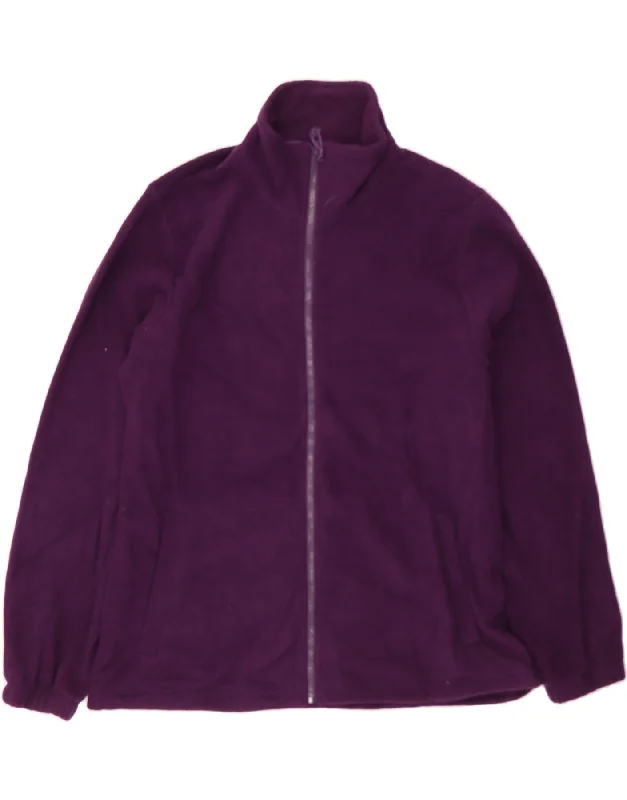Clothing Store MOUNTAIN WAREHOUSE Womens Fleece Jacket UK 18 XL Purple Polyester