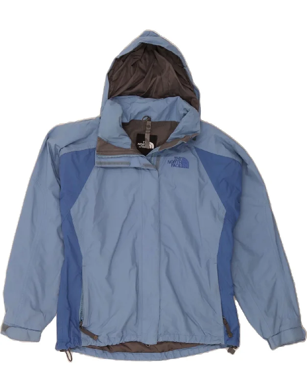 Women's Clothing THE NORTH FACE Womens Hyvent Rain Jacket UK 14 Medium Blue Colourblock Women's Clothing THE NORTH FACE Womens Hyvent Rain Jacket UK 14 Medium Blue Colourblock