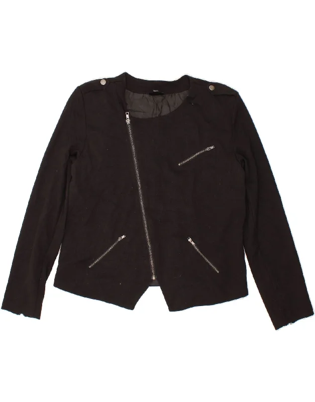 Sophisticated Style MOSSIMO Womens Bomber Jacket UK 18 XL Black Polyester