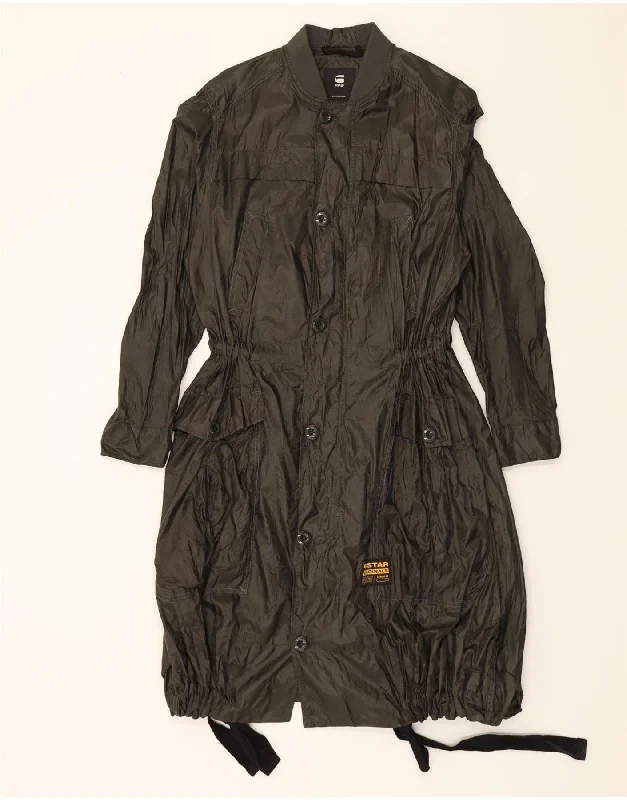 Women's Work Outfit G-STAR Womens Raincoat UK 6 XS Khaki Polyamide