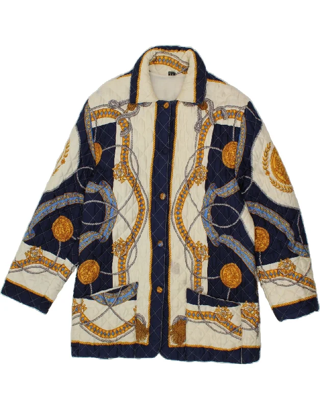 Women's Loungewear Clothes VINTAGE Womens Quilted Jacket UK 16 Large Multicoloured Colourblock Silk Women's Loungewear Clothes VINTAGE Womens Quilted Jacket UK 16 Large Multicoloured Colourblock Silk