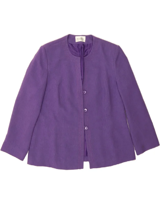 Sale Clothes Online EASTEX Womens 3 Button Blazer Jacket UK 16 Large Purple Polyester Sale Clothes Online EASTEX Womens 3 Button Blazer Jacket UK 16 Large Purple Polyester