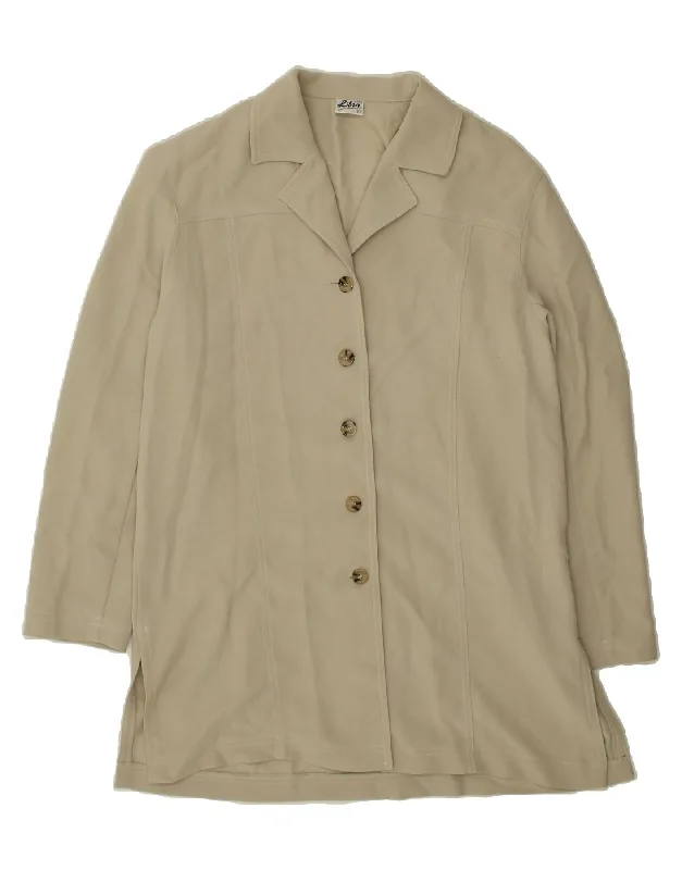 Casual and Comfortable Outfits LIBRA Womens Overcoat UK 10 Small Beige Polyester