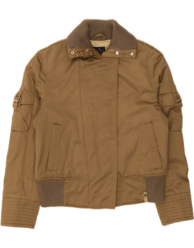 Women's Elegant Formal Outfit TRUSSARDI JEANS Womens Bomber Jacket IT 42 Medium Brown Women's Elegant Formal Outfit TRUSSARDI JEANS Womens Bomber Jacket IT 42 Medium Brown
