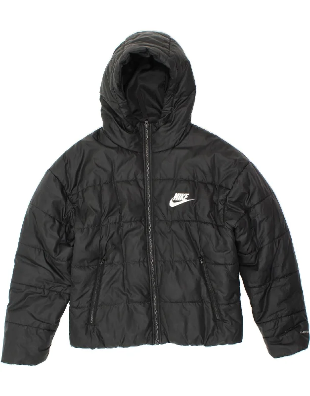 Affordable Women's Attire NIKE Womens Therma-Fit Graphic Hooded Padded Jacket UK 10 Small Black Affordable Women's Attire NIKE Womens Therma-Fit Graphic Hooded Padded Jacket UK 10 Small Black