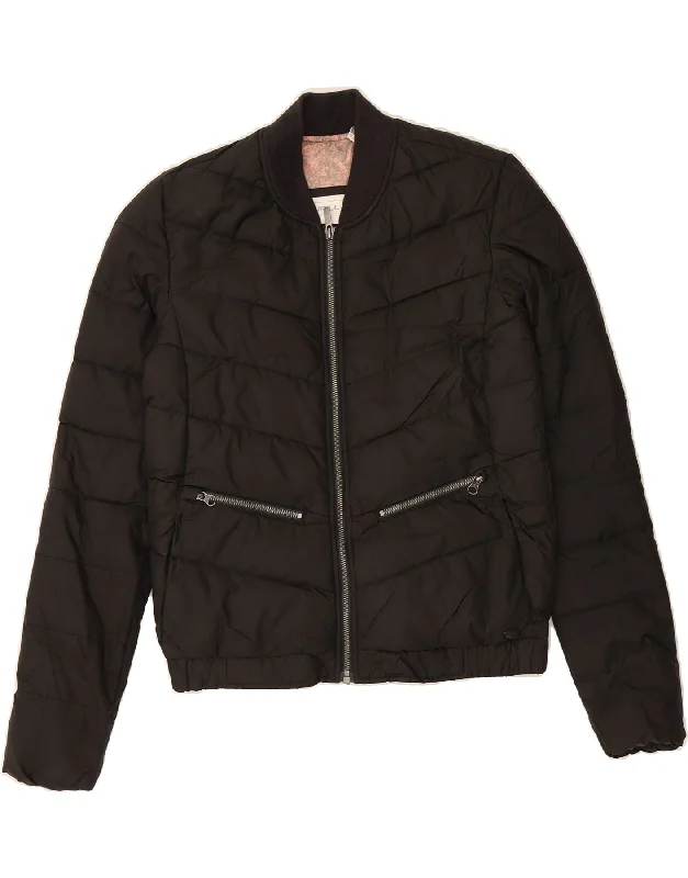Comfy Women's Outfits for Daily Wear O'NEILL Womens Padded Jacket UK 6 XS Black Polyamide