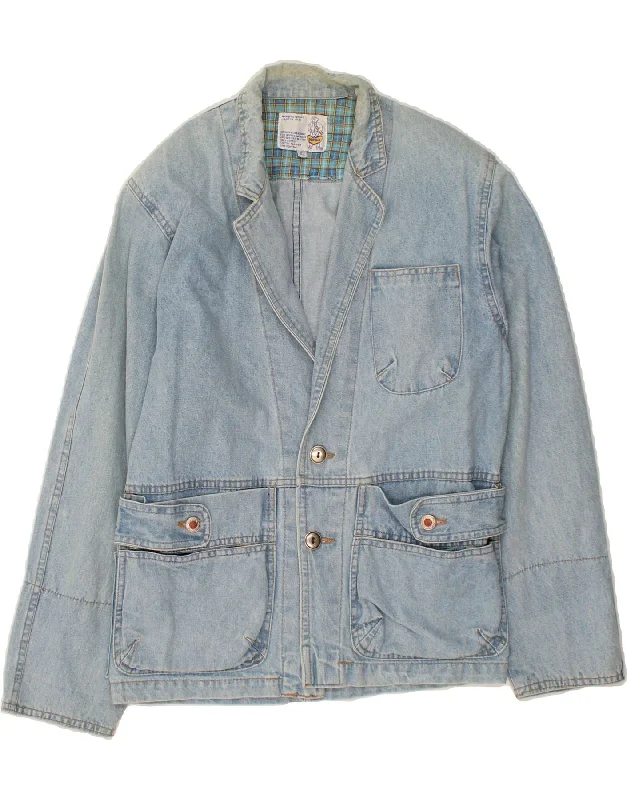 Timeless Women's Clothing POP 84 Womens Denim Jacket IT 42 Medium Blue Cotton