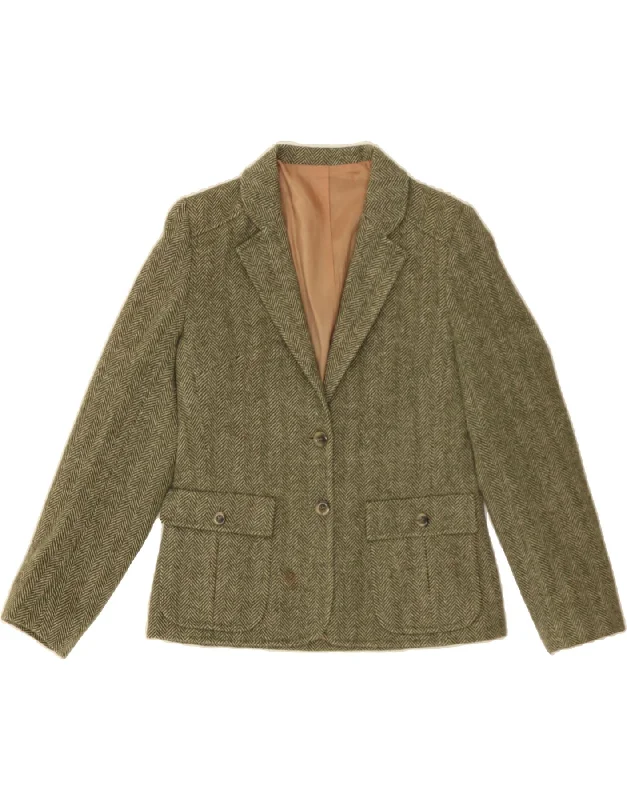 Women's Outerwear Attire DORENE Womens 2 Button Blazer Jacket UK 12 Medium Green Herringbone Wool Women's Outerwear Attire DORENE Womens 2 Button Blazer Jacket UK 12 Medium Green Herringbone Wool