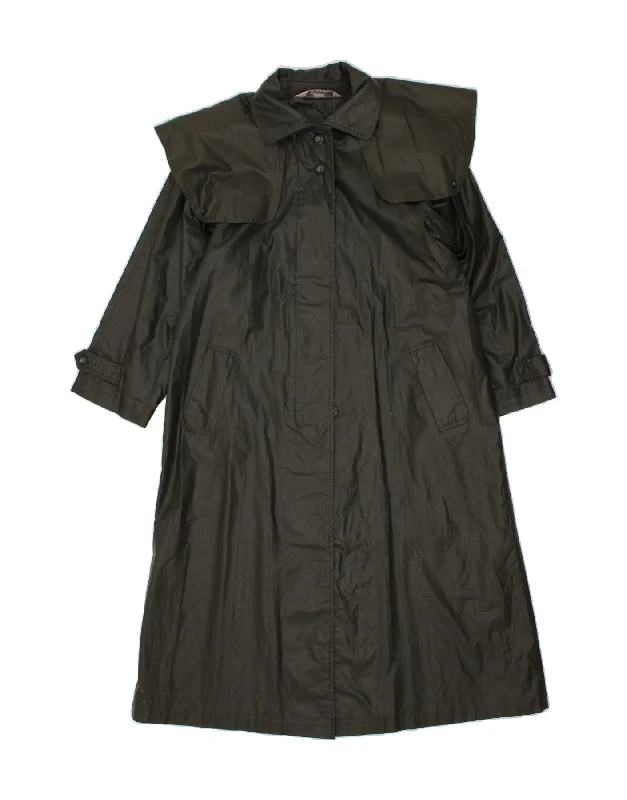 Affordable Women's Attire VINTAGE Womens Waxed Cotton Overcoat UK 10 Small  Green