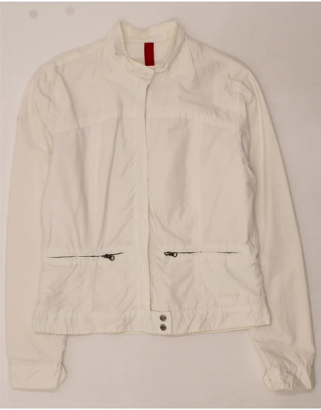 Women's Occasion Wear Clothes INVICTA Womens Bomber Jacket UK 18 XL White Cotton