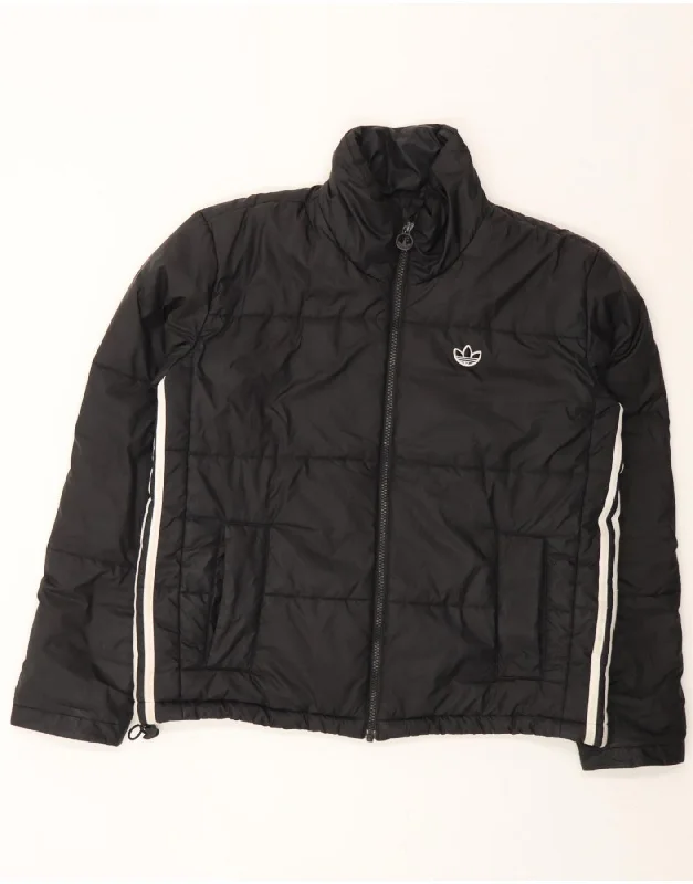 Clothing Woman ADIDAS Womens Oversized Padded Jacket UK 8 Small  Black Polyester