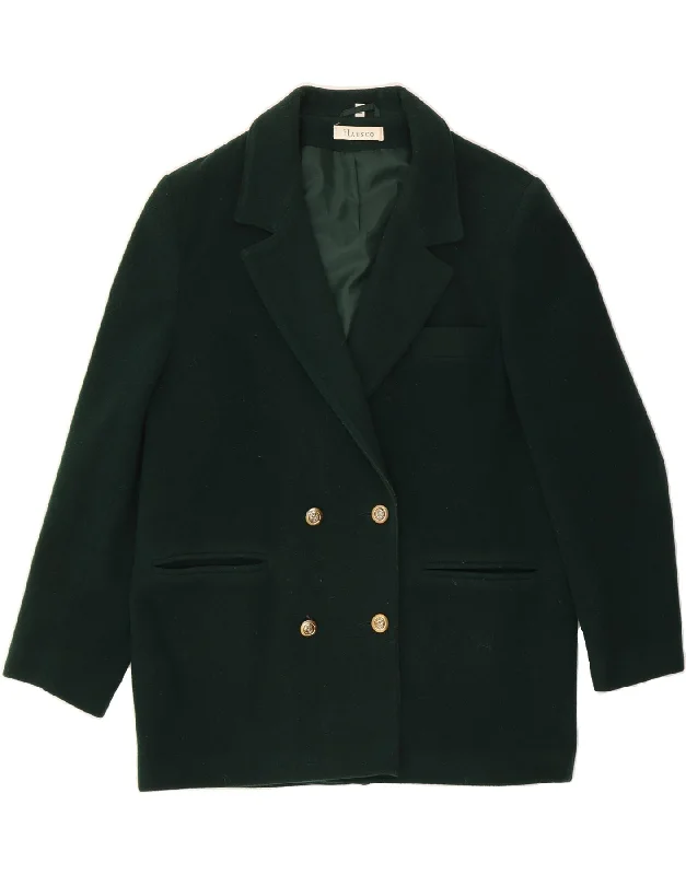 Women's Sporty Clothes HAUSCO Womens Overcoat UK 14 Large  Green Wool