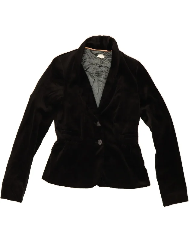 Women's Athletic Apparel J. CREW Womens Velvet 2 Button Blazer Jacket US 6 Medium Black Cotton Women's Athletic Apparel J. CREW Womens Velvet 2 Button Blazer Jacket US 6 Medium Black Cotton